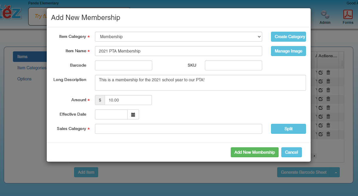 New Membership System